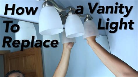 how to replace vanity lights